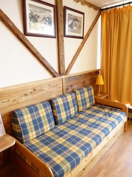 Location au ski Studio 3 personnes (607) - Résidence le Dôme de Polset - Val Thorens - Canapé
