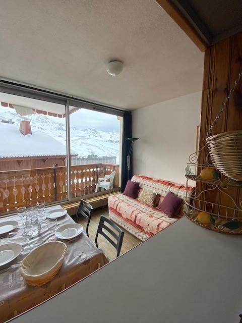 Ski verhuur Studio bergnis 3 personen (104) - Résidence le Dôme de Polset - Val Thorens - Woonkamer