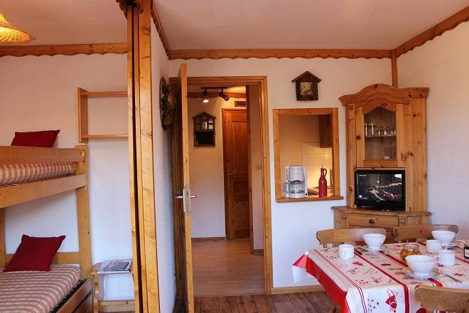 Ski verhuur Appartement 2 kamers 4 personen (B9) - Résidence le Joker - Val Thorens - Woonkamer