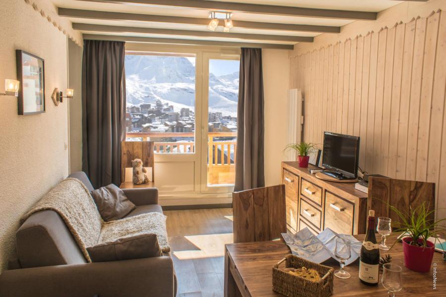 Ski verhuur Appartement 2 kamers 6 personen (505) - Résidence le Lac Blanc - Val Thorens - Woonkamer