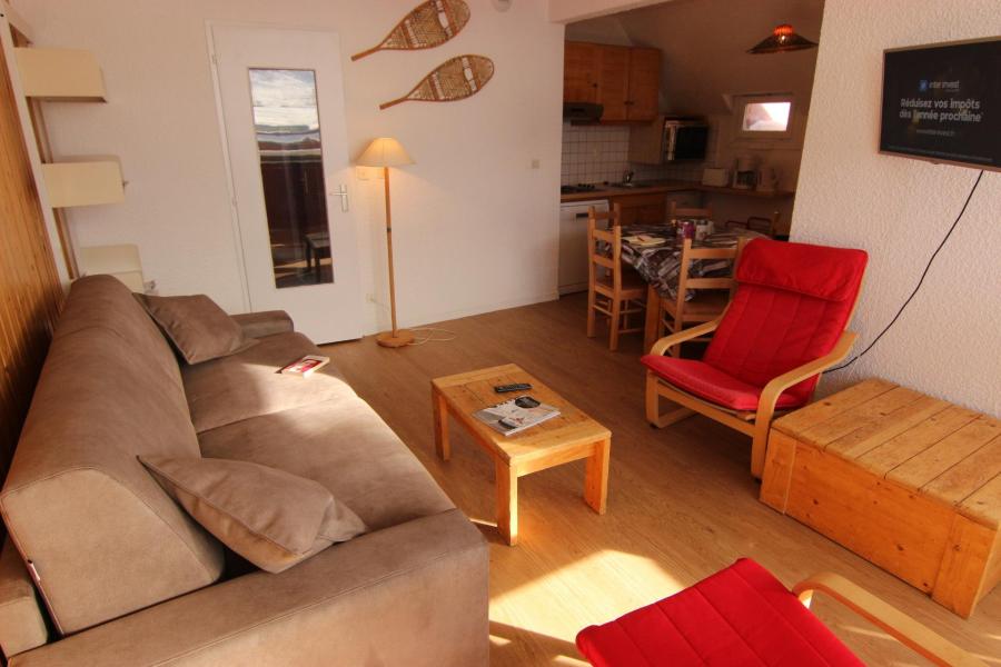 Ski verhuur Appartement 3 kamers 6 personen (412) - Résidence le Lac du Lou - Val Thorens - Woonkamer