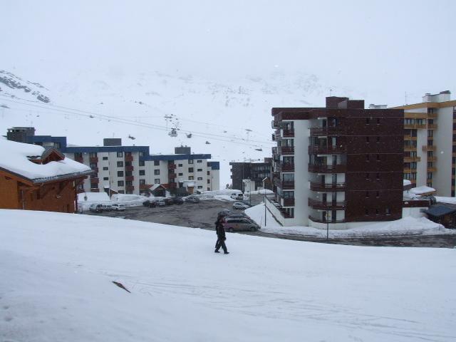 Location au ski Studio 3 personnes (P2) - Résidence le Sérac - Val Thorens - Extérieur hiver