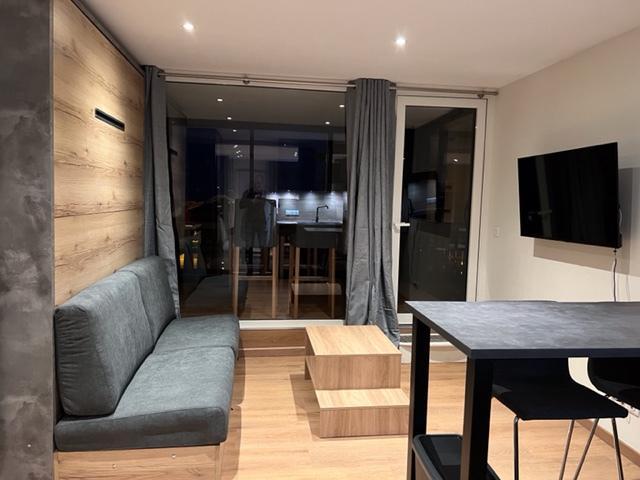 Ski verhuur Studio cabine 5 personen (G2) - Résidence le Sérac - Val Thorens - Woonkamer