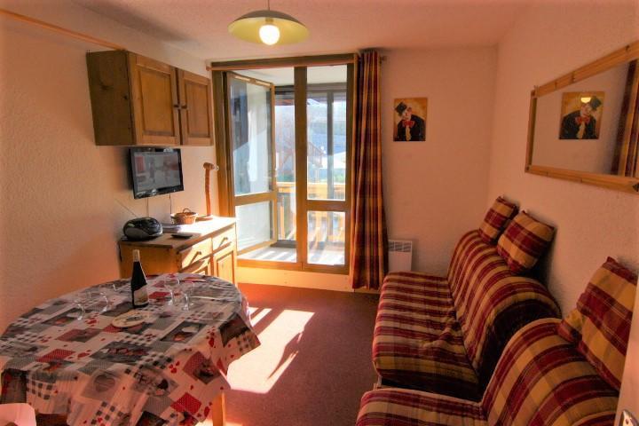 Rent in ski resort Studio 3 people (513) - Résidence les Hauts de Vanoise - Val Thorens - Living room