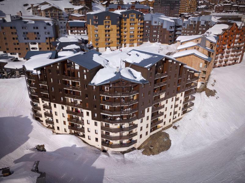 Location au ski Studio cabine 4 personnes (80) - Résidence Reine Blanche - Val Thorens - Extérieur hiver