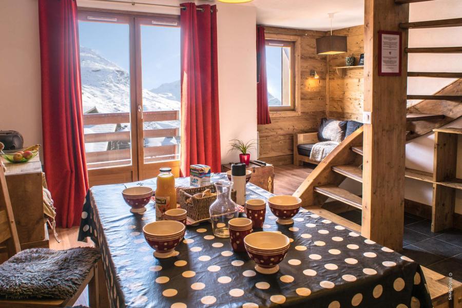 Ski verhuur Appartement duplex 3 kabine kamers 6 personen (115) - Résidence Reine Blanche - Val Thorens - Woonkamer