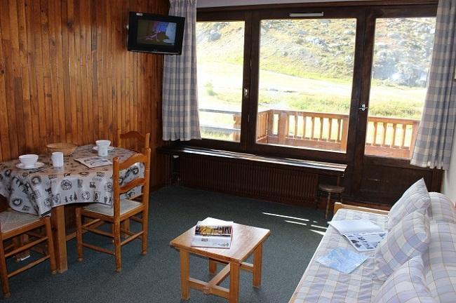 Location au ski Studio 2 personnes (C2) - Résidence Roc de Péclet - Val Thorens - Séjour