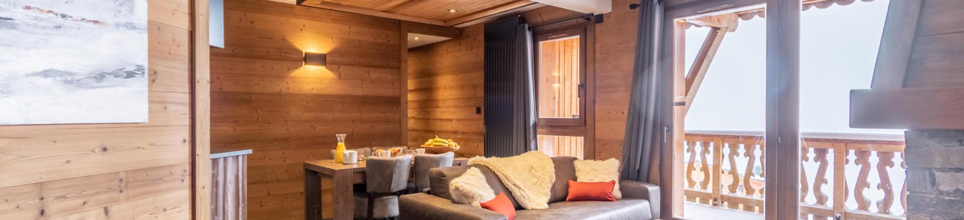 Rent in ski resort 3 room apartment 4 people - Chalet Altitude - Val Thorens - Settee