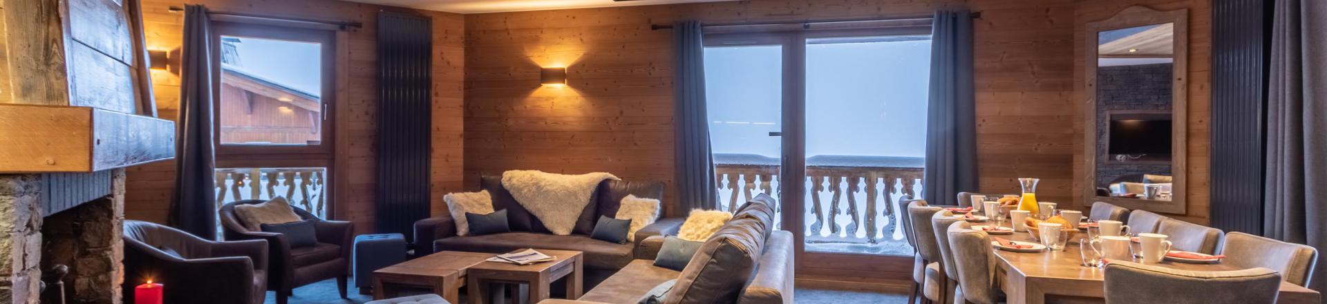 Skiverleih 6-Zimmer-Appartment für 10 Personen - Chalet Altitude - Val Thorens - Wohnzimmer