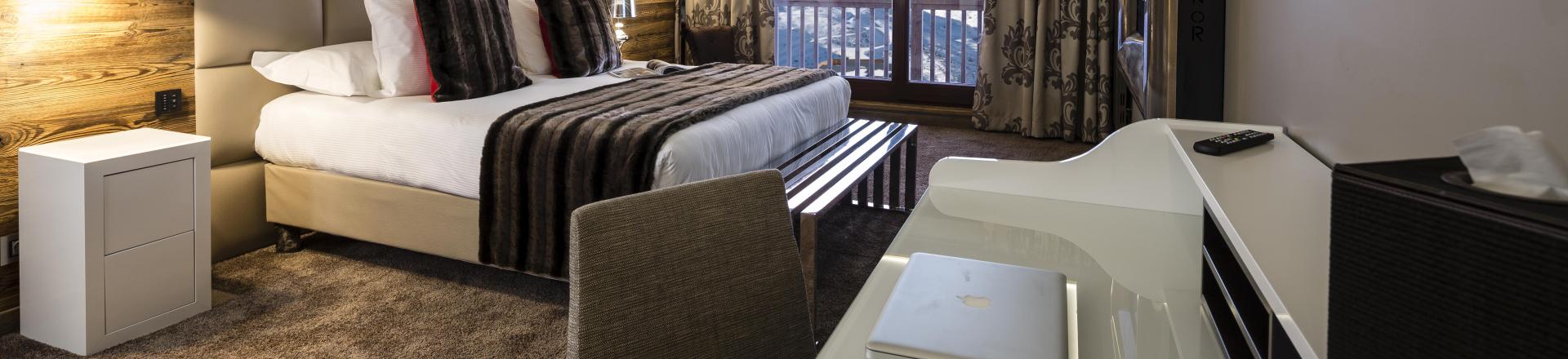 Rent in ski resort Hôtel Koh I Nor - Val Thorens - Bedroom