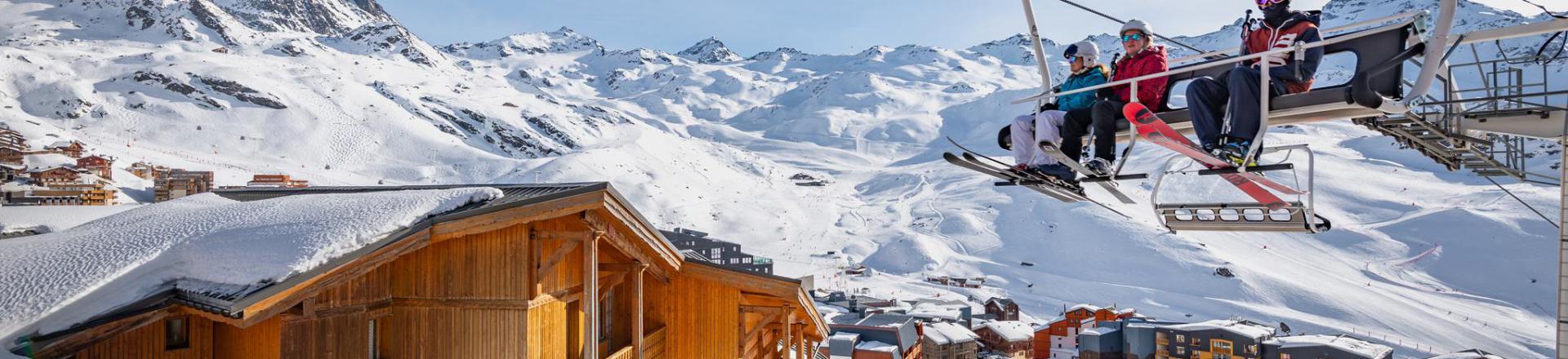 Аренда на лыжном курорте Les Balcons de Val Thorens - Val Thorens - зимой под открытым небом