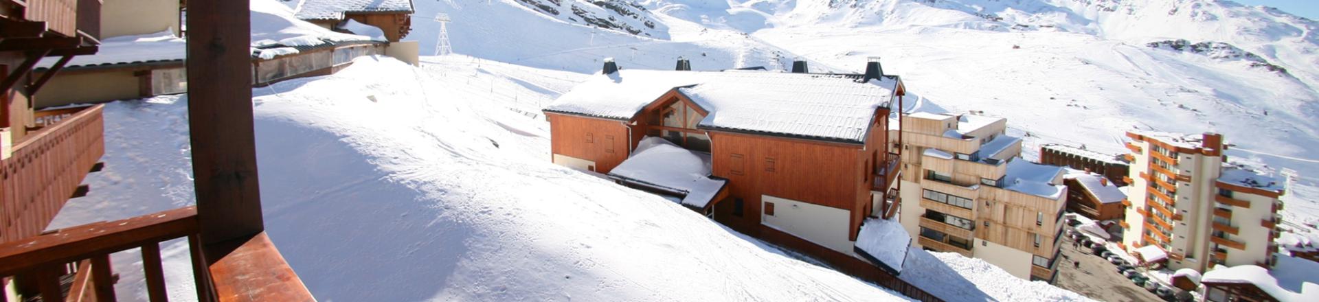 Skiverleih Résidence Chalet des Neiges Hermine - Val Thorens - Draußen im Winter