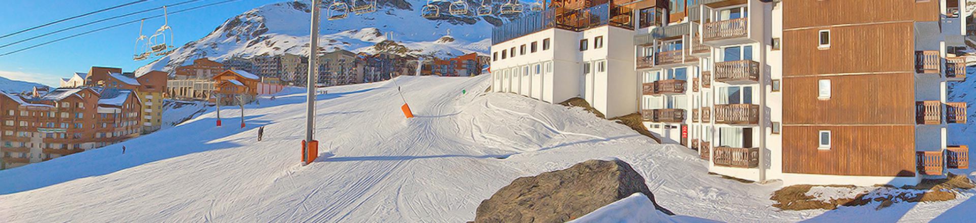 Location au ski Résidence le Val Chavière - Val Thorens - Extérieur hiver