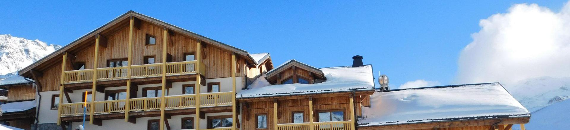 Аренда на лыжном курорте Résidence Montana Plein Sud - Val Thorens - зимой под открытым небом