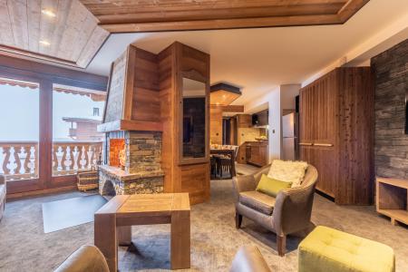 Skiverleih 4-Zimmer-Appartment für 6 Personen - Chalet Altitude - Val Thorens - Kamin
