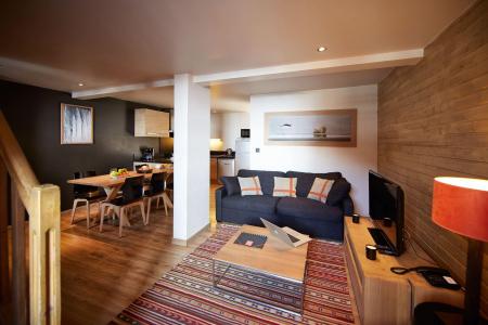 Skiverleih 3 Zimmer Maisonettewohnung für 4 Personen (306) - Chalet Mouflon - Val Thorens - Wohnzimmer