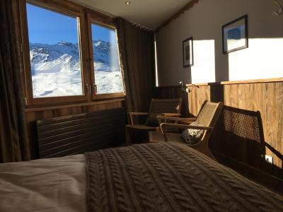 Аренда на лыжном курорте Номер с одной двуспальной/двумя односпальными кроватями (2 человека) (Véranda Cocoon) - Hôtel des 3 Vallées - Val Thorens - Двухспальная кровать
