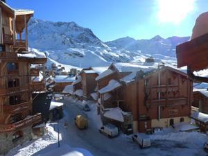 Location au ski Les Chalets des Balcons - Val Thorens - Extérieur hiver