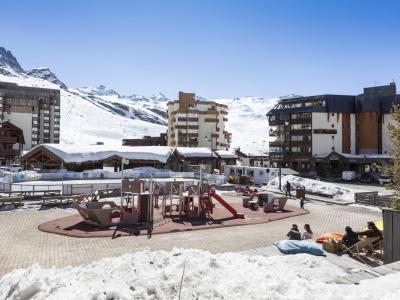 Аренда на лыжном курорте Апартаменты 1 комнат 4 чел. (1) - Les Glaciers - Val Thorens - зимой под открытым небом