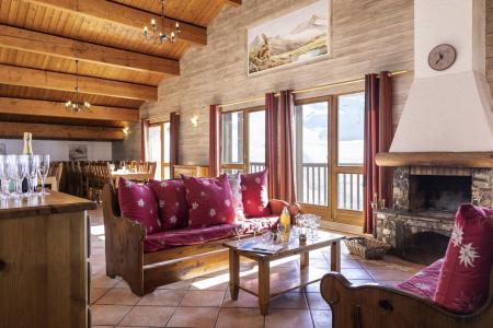 Rent in ski resort 13 room chalet 24 people (Bonhomme) - Résidence Chalet des Neiges Hermine - Val Thorens - Living room