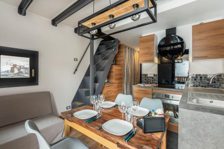 Rent in ski resort 3 room duplex apartment 6 people (176) - Résidence la Roche Blanche - Val Thorens - Dining area