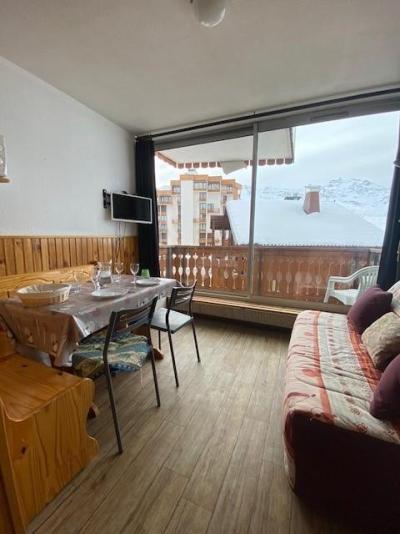 Ski verhuur Studio bergnis 3 personen (104) - Résidence le Dôme de Polset - Val Thorens - Woonkamer