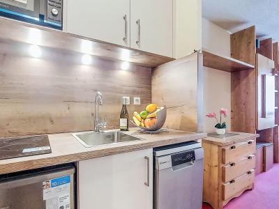 Ski verhuur Studio 3 personen (9) - Résidence Les Olympiades - Val Thorens - Keuken