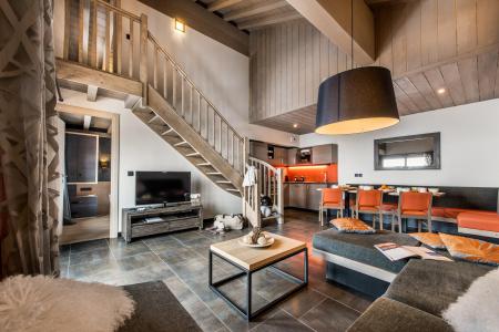 Rent in ski resort 4 room mezzanine apartment 8 people - Résidence Montana Plein Sud - Val Thorens - Living room