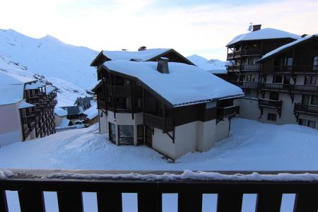 Skiverleih 2-Zimmer-Holzhütte für 4 Personen (37) - Résidence Reine Blanche - Val Thorens - Balkon