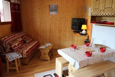 Skiverleih 2-Zimmer-Holzhütte für 4 Personen (57) - Résidence Reine Blanche - Val Thorens - Wohnzimmer