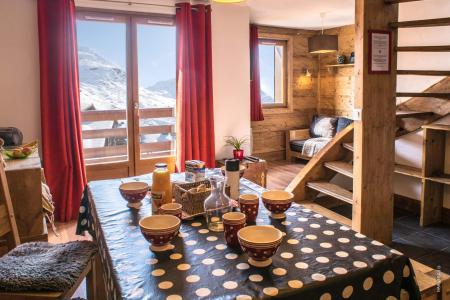 Ski verhuur Appartement duplex 3 kabine kamers 6 personen (115) - Résidence Reine Blanche - Val Thorens - Woonkamer