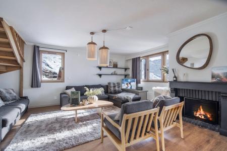 Skiverleih 4 Zimmer Maisonettewohnung für 12 Personen (ALASKA 6) - Résidence Rosaël - Alaska - Val Thorens - Wohnzimmer