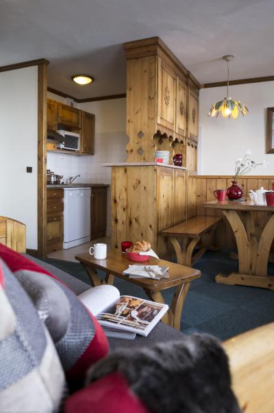 Skiverleih 3-Zimmer-Holzhütte für 6 Personen (Bâtiment Soleil) - Résidence Village Montana - Val Thorens - Kochnische
