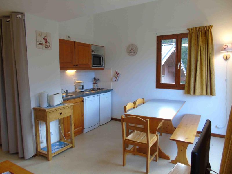 Skiverleih 3-Zimmer-Holzhütte für 6 Personen (J32) - Chalet Arrondaz - Valfréjus - Wohnzimmer