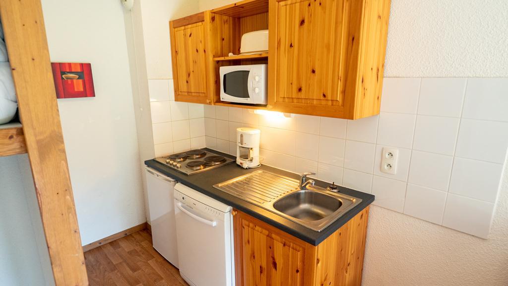Rent in ski resort Studio cabin 4 people (14) - Chalet de Florence - Valfréjus - Kitchen
