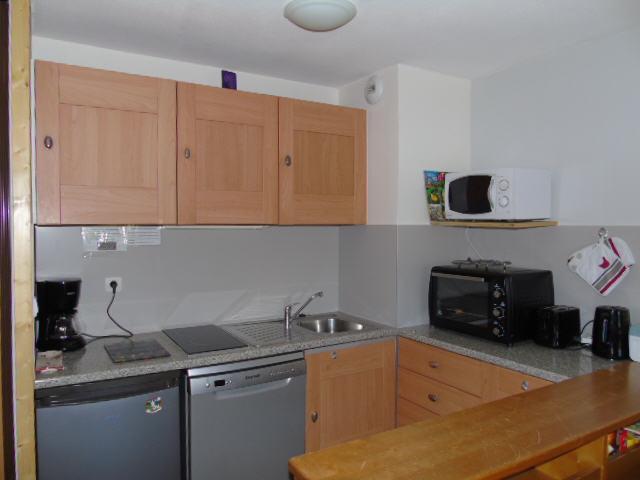 Location au ski Appartement 2 pièces coin montagne 6 personnes (B10) - Résidence Belvédère Busseroles - Valfréjus - Kitchenette