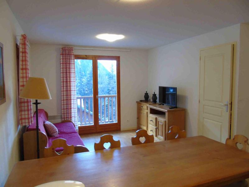 Ski verhuur Appartement 3 kamers bergnis 8 personen (B8) - Résidence Belvédère Busseroles - Valfréjus - Woonkamer