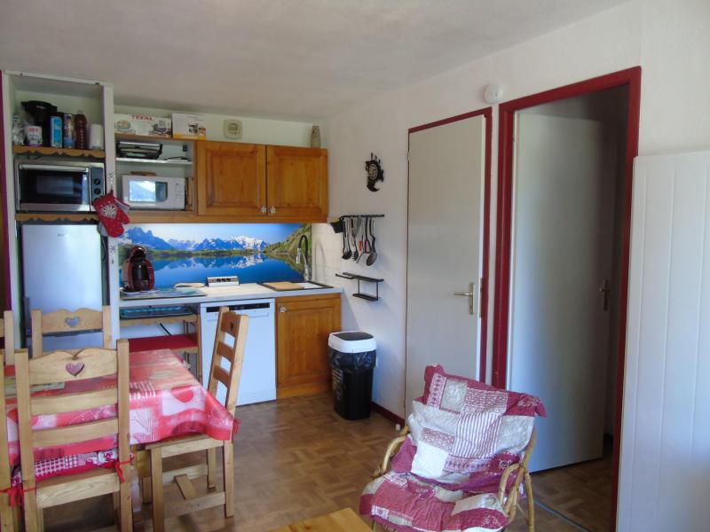 Ski verhuur Appartement 3 kamers 6 personen (50) - Résidence Cheval Blanc - Valfréjus - Woonkamer