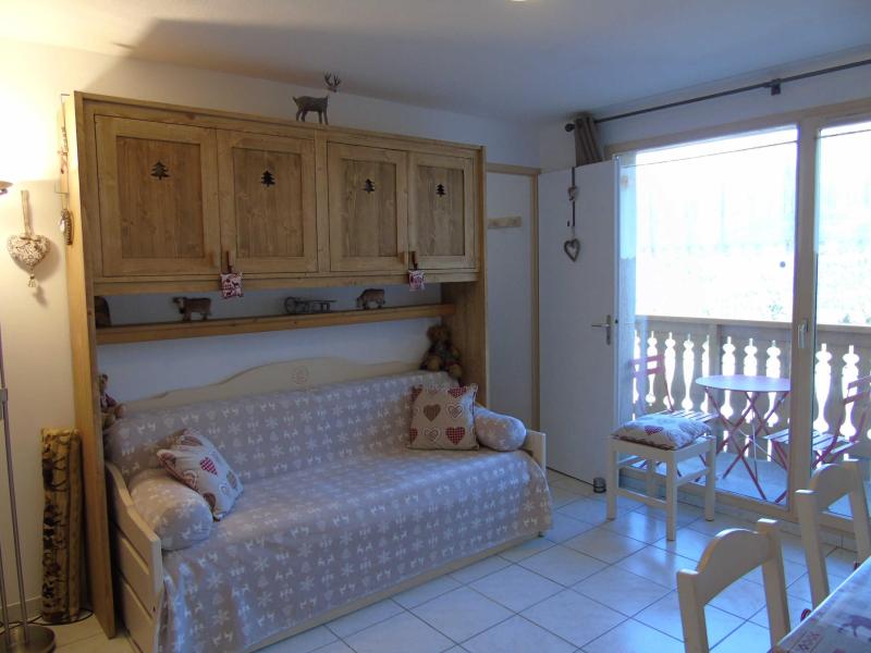 Ski verhuur Studio 4 personen (9) - Résidence Cheval Blanc - Valfréjus - Woonkamer