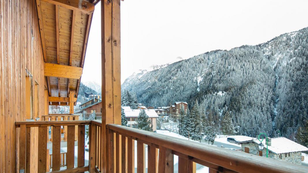 Ski verhuur Résidence les Chalets de la Ramoure - Valfréjus - Balkon