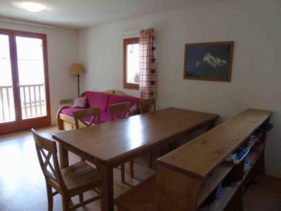 Ski verhuur Appartement 3 kamers bergnis 8 personen (B5) - Résidence Belvédère Busseroles - Valfréjus - Woonkamer