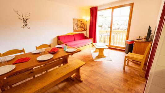 Skiverleih 3-Zimmer-Holzhütte für 6 Personen (29) - Résidence Cheval Blanc - Valfréjus - Wohnzimmer