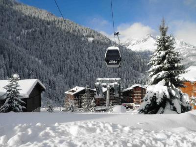 Vakantie in de bergen Appartement 2 kamers 4 personen (24) - Résidence Cheval Blanc - Valfréjus - Buiten winter