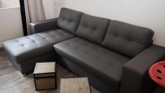 Ski verhuur Studio cabine 4 personen (C79) - Résidence le Thabor - Valfréjus - Woonkamer