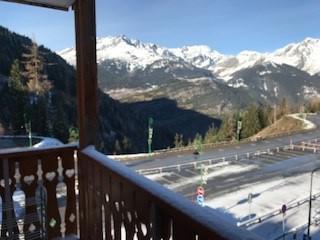 Rent in ski resort Studio 3 people (1347) - Résidence les Mélèzets 1 - Valfréjus - Balcony