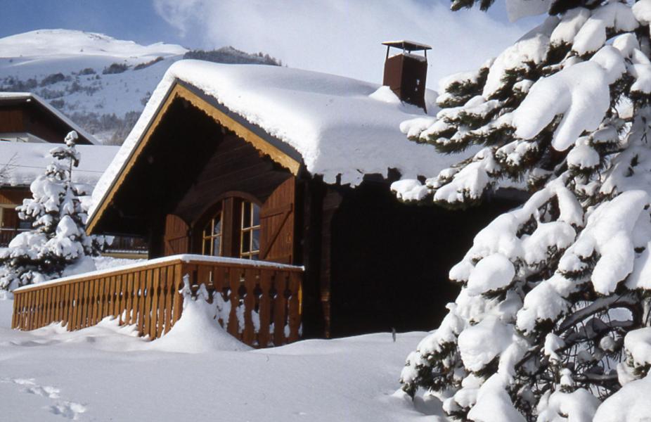 Аренда на лыжном курорте Chalet Bonne Eau - Valloire - зимой под открытым небом