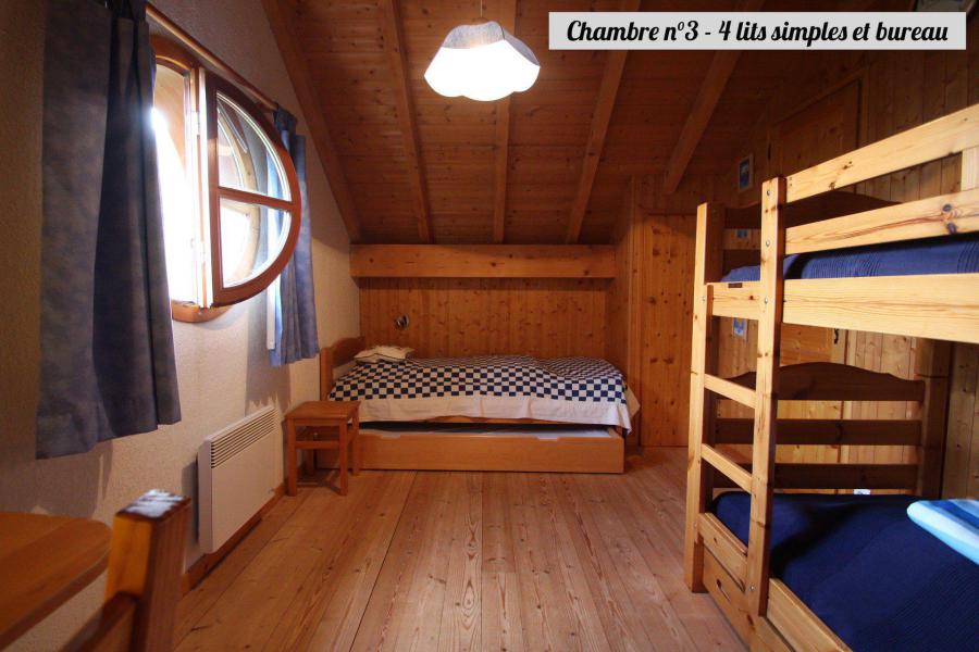 Rent in ski resort 4 room triplex apartment 8 people - Chalet du Regain - Valloire - Bunk beds