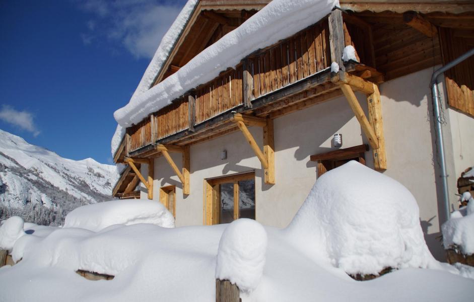 Urlaub in den Bergen Chalet le Peak - Valloire - Draußen im Winter