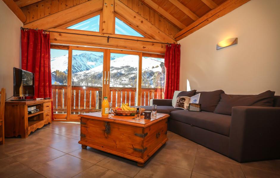 Rent in ski resort Chalet le Peak - Valloire - Living room