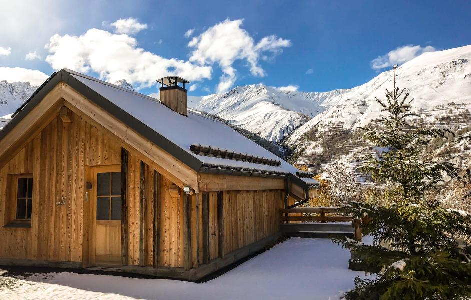 Vakantie in de bergen Chalet Les Lions Blancs - Valloire - Buiten winter